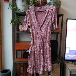 Banana Republic wrap dress, medium, rose